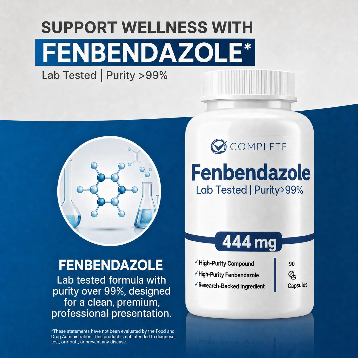 Fenbendazole 444MG, %99 Purity